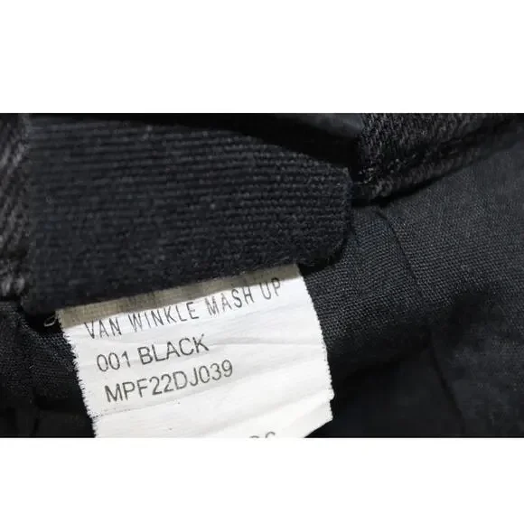 Ksubi Van Winkle Mash Up Jeans Black Mens 34x32 Distressed